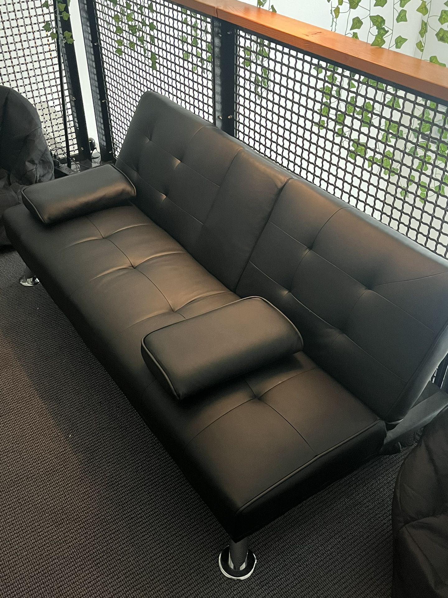 (2) Futon Couches (Converts to flat beds)