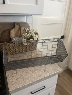 Galvanized metal wall shelf $15