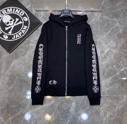 Chrome Hearts Black Zip-Up Hoodie