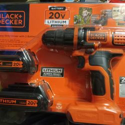 Black + Decker  Drill  Lithium 