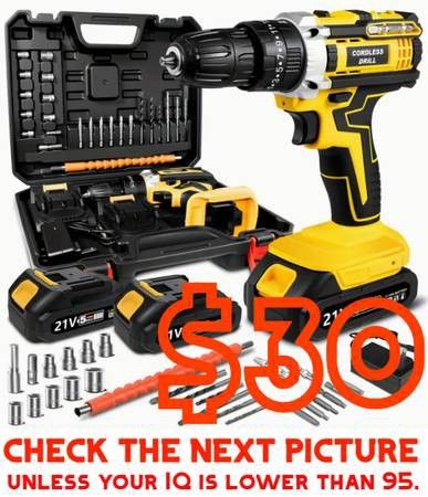 (NEW) Impact Drill 398in-lbs 21V 2Ah x2