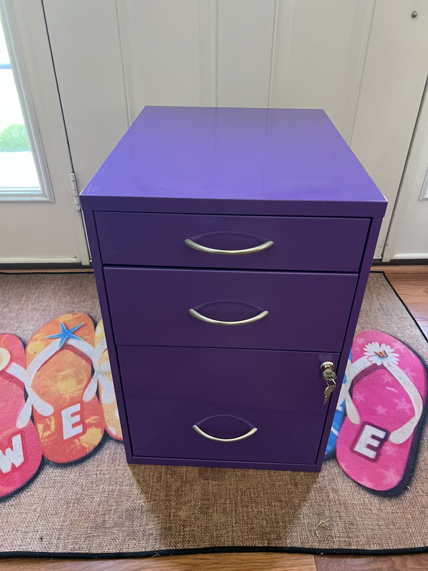 Purple 3-Drawer File Cabinet (FREE)