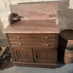 Antique Washstand Marble Top