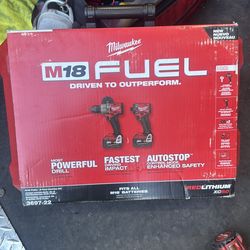 Milwaukee FUEL impact and driver complete set