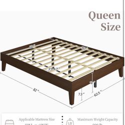 Queen Size Wood Bed Frame 