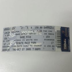 Astros 2005 WS Game 5 Ticket
