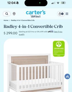 Radley 4-in-1 convertible crib
