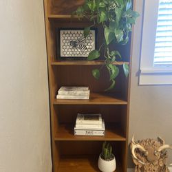 Teak Bookcase 6 Shelves 
