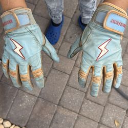 Youth Large Bruce Bolt premium pro short cuff gloves