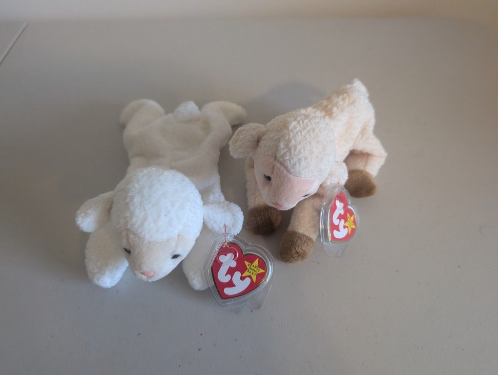 Ty Beanie Babies - Fleece & Ewey