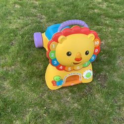 Fisher Price Lion Ride On And Walker 