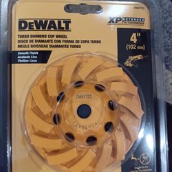 DeWalt  4" Turbo  Diamond Cup Wheel