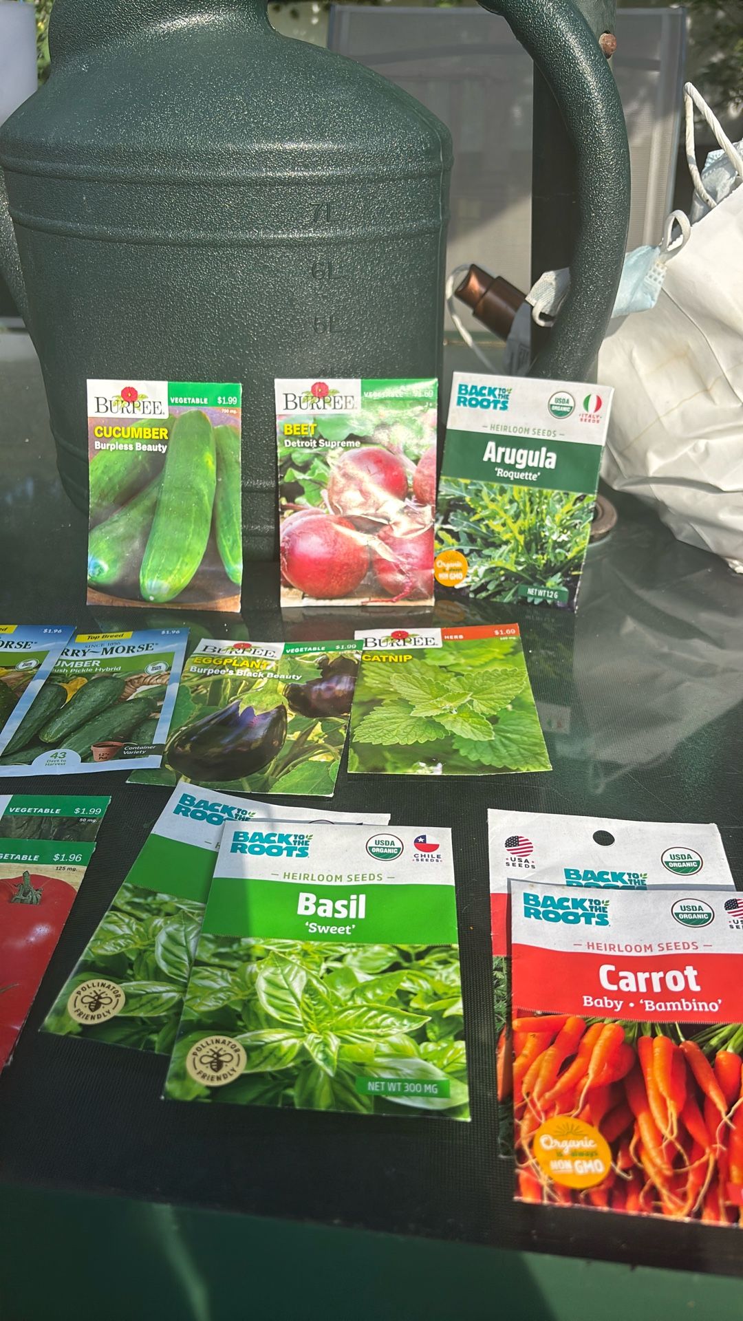Vegetable /flower seeds some organic I’m not they sell for $1.69 some $1.99 and some $2.69 so many kinds of vegetables