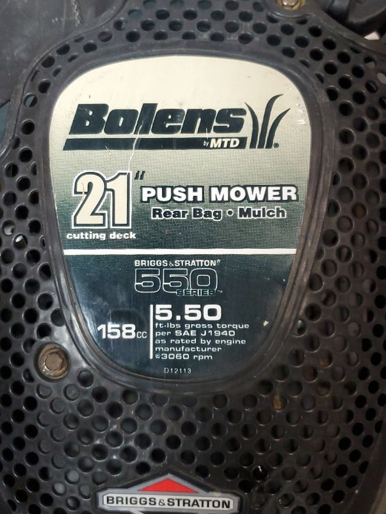 21" Bolens Push Mower By MTD