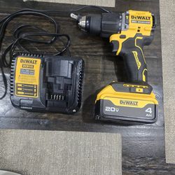 Dewalt 20v Drill Brushless XR 2 Speed battery 4AH and charger