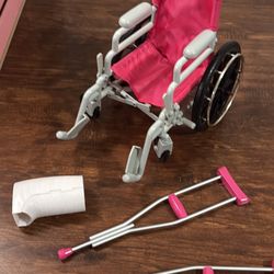 Wheelchair Accessory Set for 18" Posable Dolls