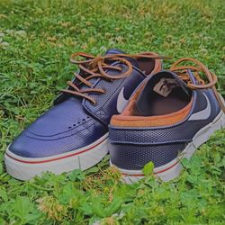 Nike SB Zoom Stefan Janoski OG - Obsidian Leather - White/Rustic Size 7 333824-4