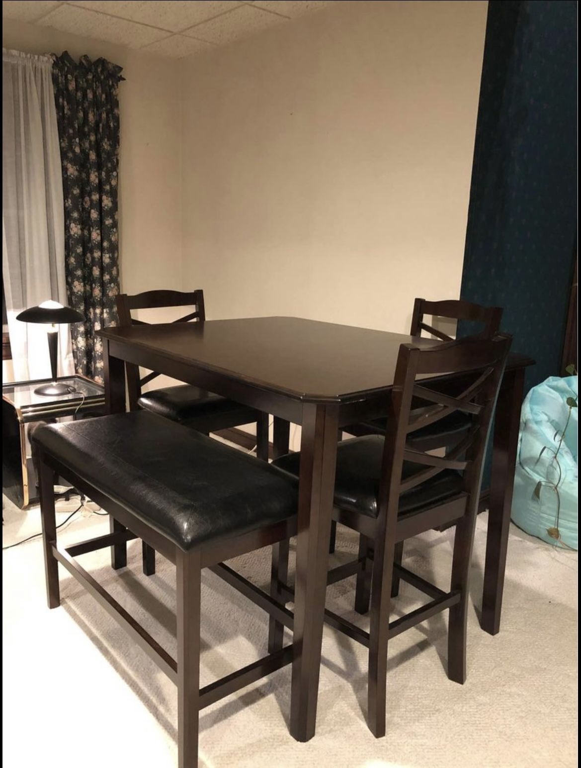 5 Piece Counter Height Dining Table Set