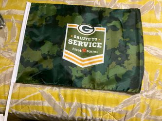 Green Bay Packers Salute to Service Car Flags