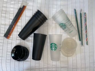 Lot of Brand New Reusable Starbucks Cups 