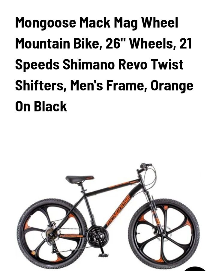 Mongoose Mack Mag Wheel Mountain Bike 26