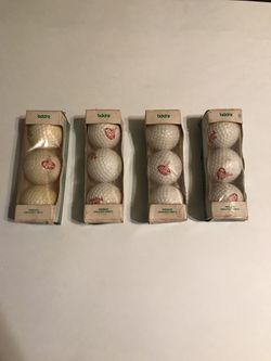 Vintage Unopened Dr. Pepper Logo Golf Balls 4 Packages