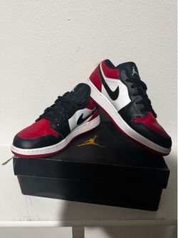 Air Jordan 1 Low “Bred Toe” sneakers.