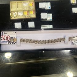 10k Diamond Bracelet