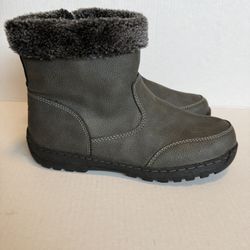 Khombu Women’s Winter Boots Gray Waterproof Size US 10