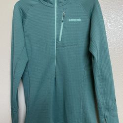 Patagonia R1 Hoody Women's Medium Teal Polartec Fleece Lightweight