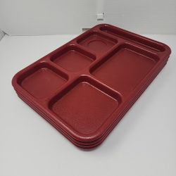 4 Cambro Lunch Trays- Pre Owned Great For Camping 