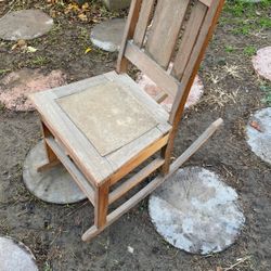 Vintage Wood Rocking Chair