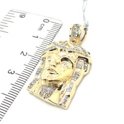 10kt Gold Diamond Jesus Pendant 10.00grams 152670 11