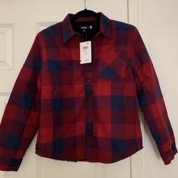 Big Boys Holdfast Sherpa Lined Flannel Shirt Jacket