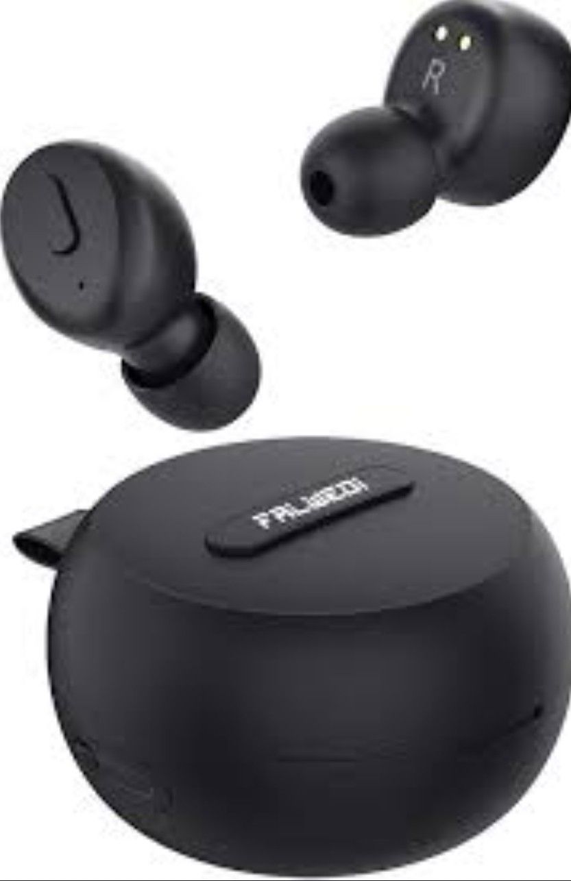 Falwedi IPX8 Waterproof Bluetooth 5.0 True Wireless Earbuds, 30H Cyclic Playtime Stereo Headphones with Charging Case, in-Ear Earphones Headset with m