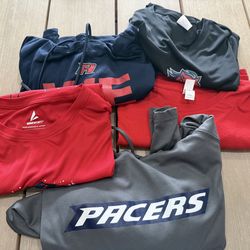 Lot of 5 large unisex USCA shirts