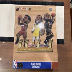 LeBron James Lakers, Cavs, Heat 40k Points Milestone Triple Bobblehead FOCO NEW