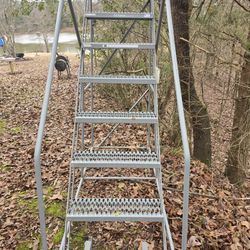 Warehouse Rolling Staircase 8 Step