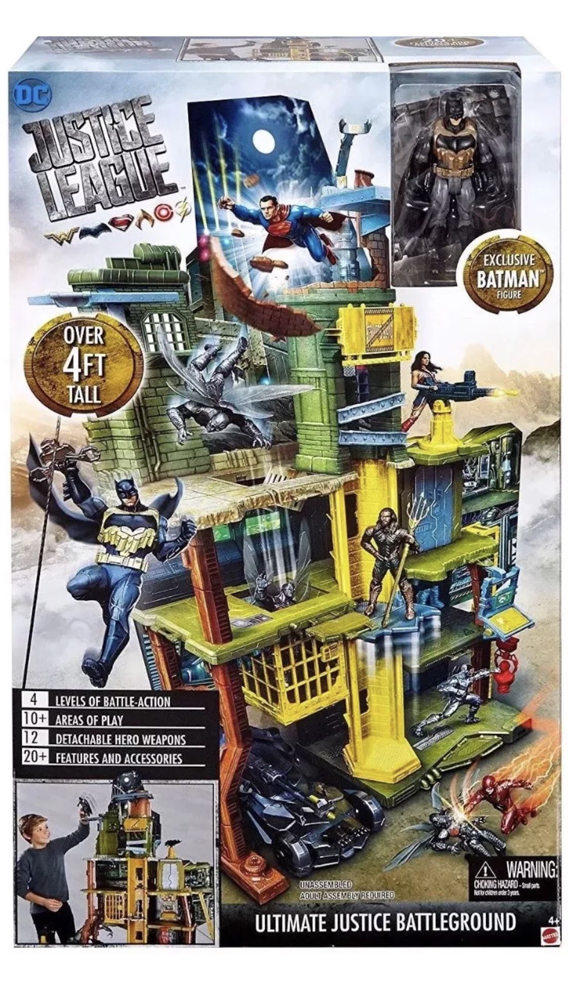 DC Justice League Ultimate Battleground Set With Exclusive Batman Figure *NEW*
