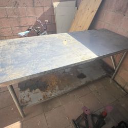 Metal Work Table 