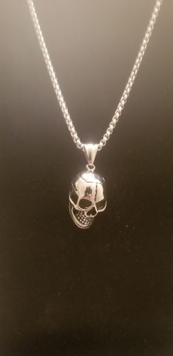 Skull pendant and chain