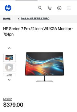 HP Monitors 24" New in BOX