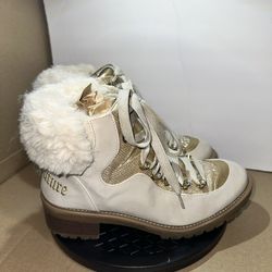 Juicy Couture Indulgence Faux Fur Hiker Boots-Size 7.5