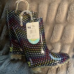 Toddler Lighted Rain Boot Size 7