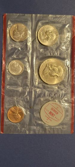 🔥 1962-D US Mint Cellophane Sealed Uncirculated Set!