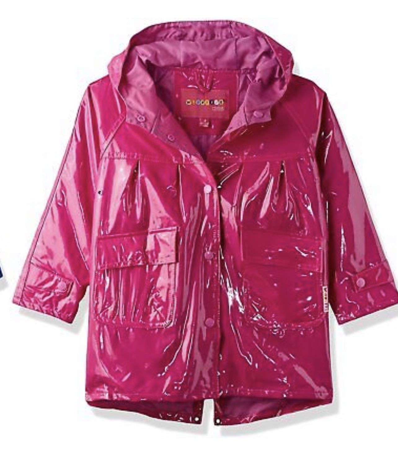 Wippette Little Girls Solid Color Hooded Raincoat Jacket