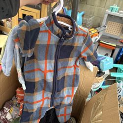 Box Full Of Baby Boy Onesies 