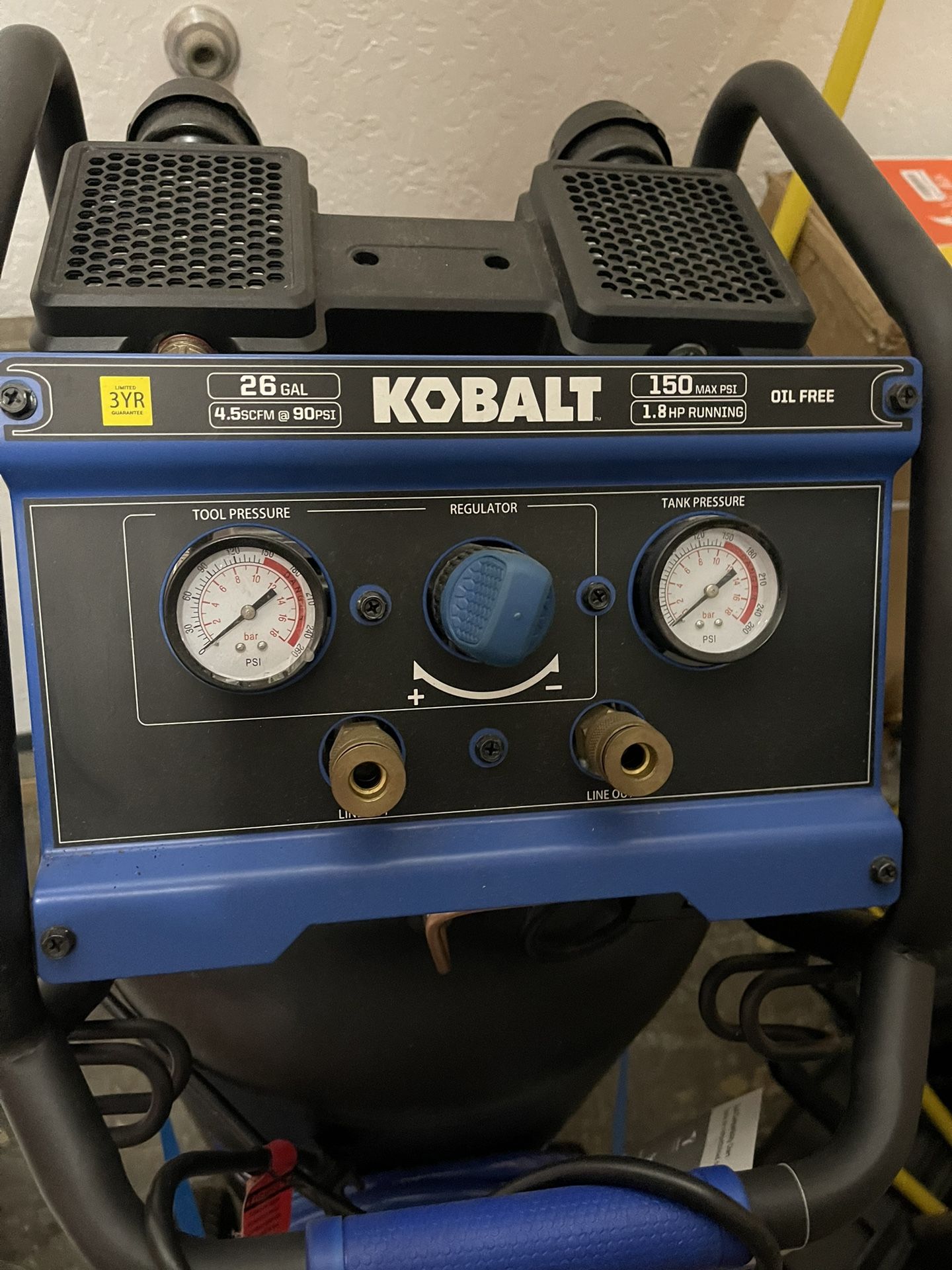 26 Gal Kobalt air Compressor 150 Max Psi