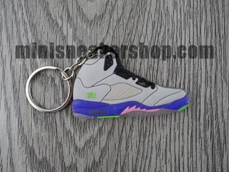 FLAT SILICON SNEAKER KEYCHAIN JORDAN 5 - BEL AIR
