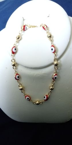 Gold plated bracelet for hand or ankle